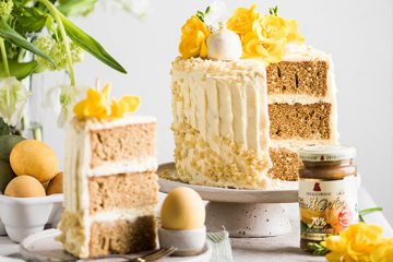 Naked Torte Ostern mit Blüten