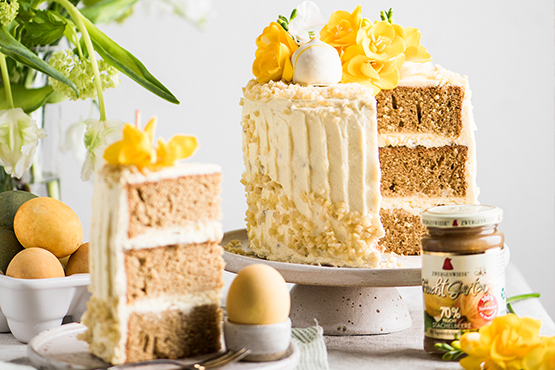 Naked Torte Ostern mit Blüten